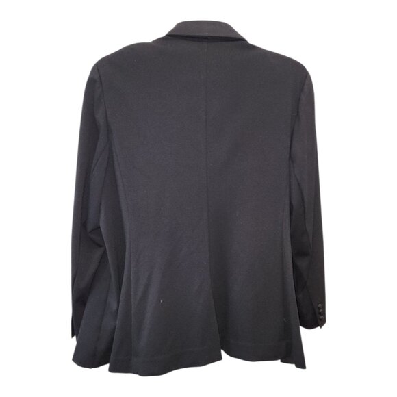 Lane Bryant Ponte Knit Blazer Jacket Womens 26 Black Plus Work Office GG11D - Picture 5 of 7